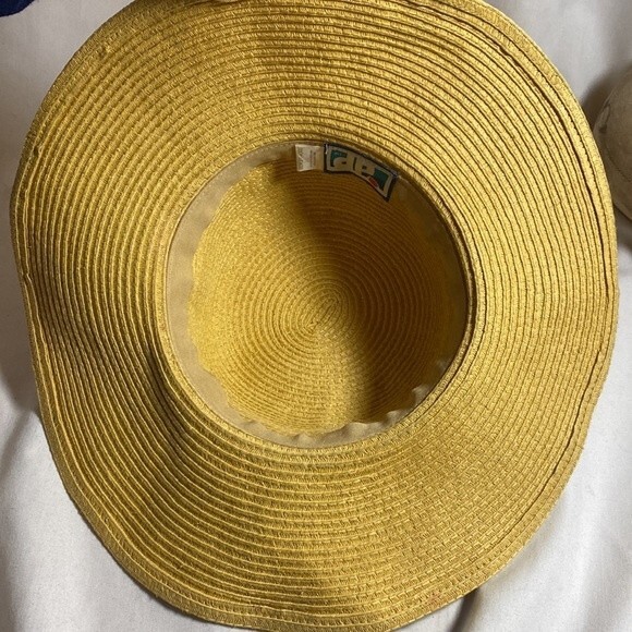 DP straw Sun hat summer beach floppy beaded braided boho hippie - Picture 11 of 12